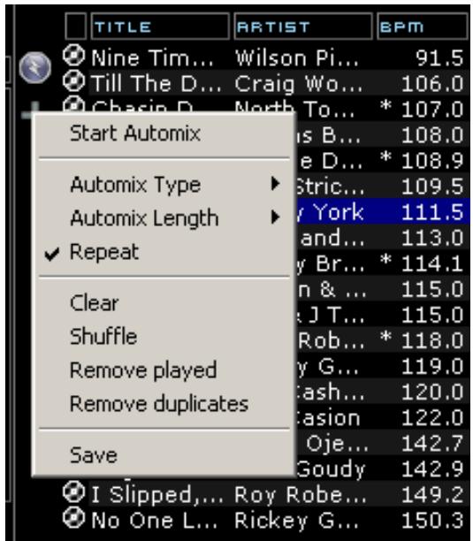 ATOMIX VIRTUAL DJ - Automix Type - 4 modes - 1