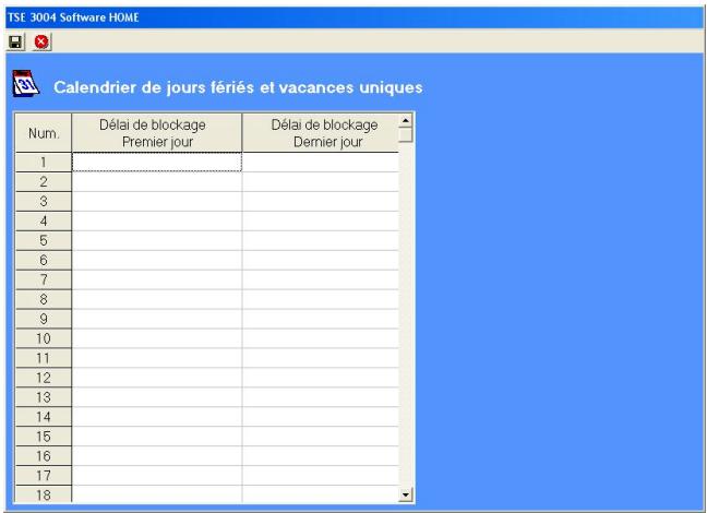 BURG WATCHER TSE WIRELESS HOME - Configuration calendriers - 2