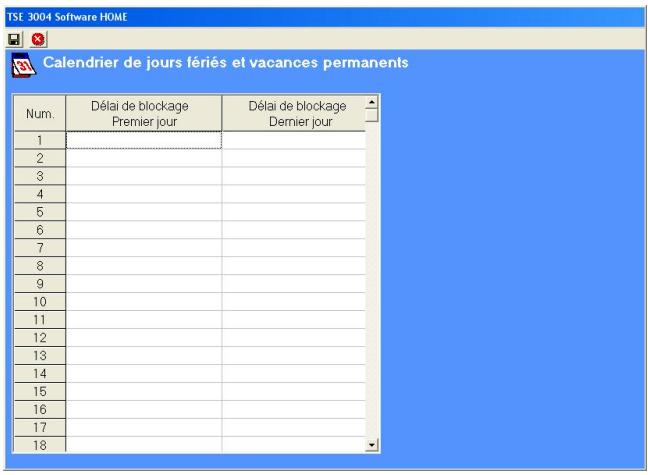BURG WATCHER TSE WIRELESS HOME - Configuration calendriers - 1