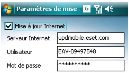 ESET MOBILE ANTIVIRUS - Paramètres - 1
