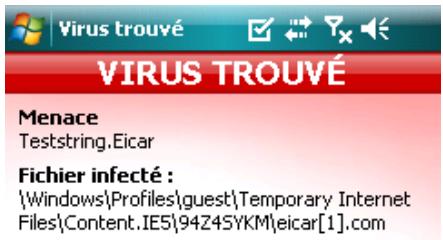 ESET MOBILE ANTIVIRUS - Configurer les objets d'analyse - 3