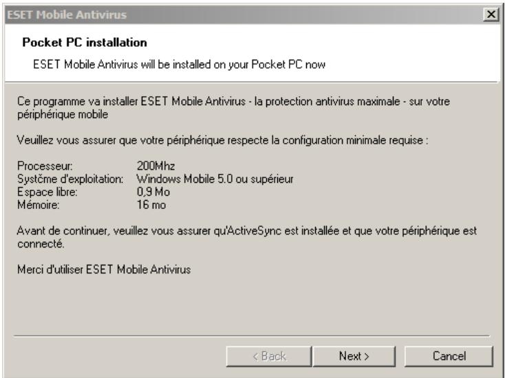ESET MOBILE ANTIVIRUS - Installation à partir de l'ordinateur - 1