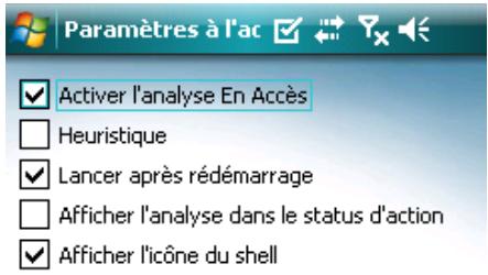 ESET MOBILE ANTIVIRUS - Paramètres - 1