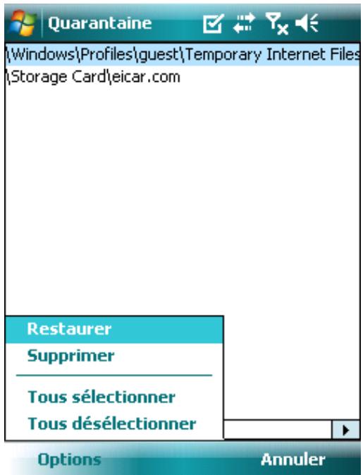 ESET MOBILE ANTIVIRUS - Quarantine - 1