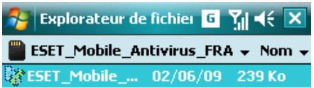 ESET MOBILE ANTIVIRUS - Installation sur l'appareil - 1
