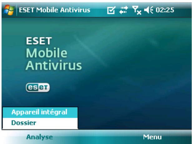 ESET MOBILE ANTIVIRUS - Lancer une analyse intégrale de l'appareil - 1