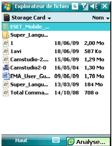 ESET MOBILE ANTIVIRUS - Tester l'analyse En Accès - 1
