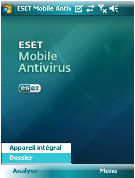 ESET MOBILE ANTIVIRUS - Analyser un dossier - 1