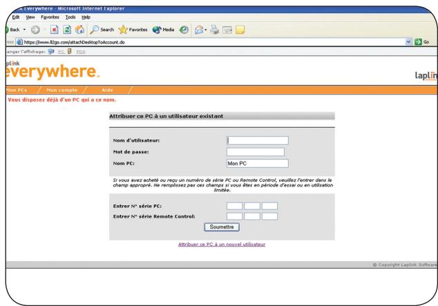 LAPLINK EVERYWHERE 4 - Attribution de PC supplémentaires à un compte LLE existant - 2