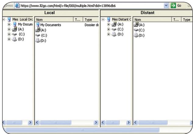 LAPLINK EVERYWHERE 4 - Options de transfert de fichiers - 1