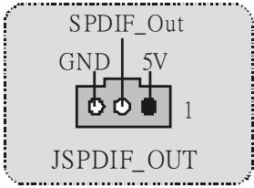 BIOSTAR U8668-D - Digital Audio Connector: JSPDIF_OUT1 (optional) - 1