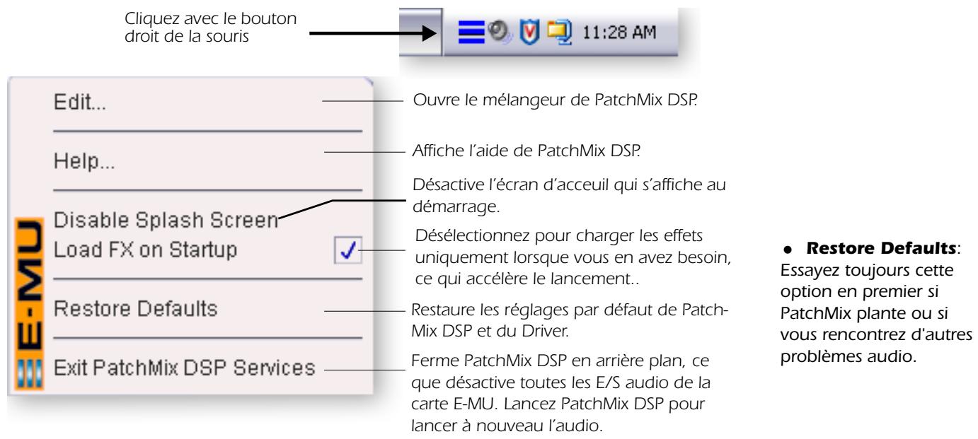 E-MU 0404 PCIE - Icône E-MU dans la barre de tâche Windows - 1