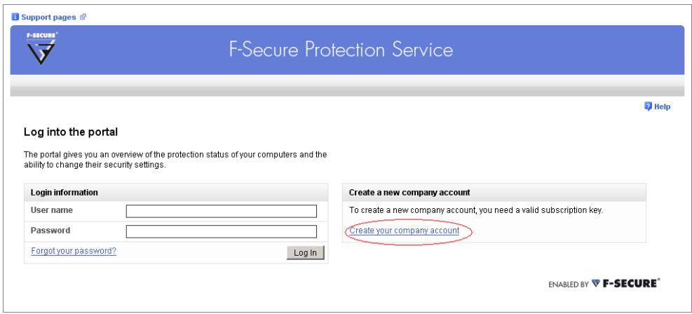 F-SECURE PSB E-MAIL AND SERVER SECURITY - Créer un compte - 2