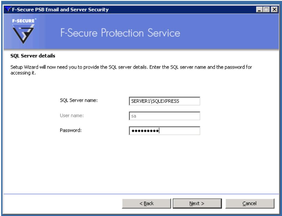 F-SECURE PSB E-MAIL AND SERVER SECURITY - Installation du logiciel - 2
