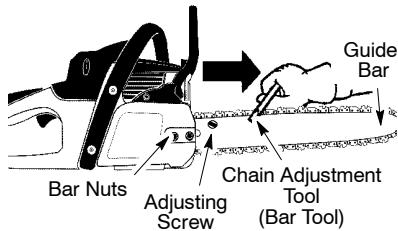 POULAN PRO PP3516 - Checking the tension: - 1