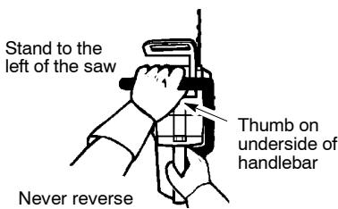 POULAN PRO PP3516 - REDUCE THE CHANCE OF KICKBACK - 1