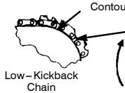 POULAN PRO PP3516 - KICKBACK SAFETY FEATURES - 3