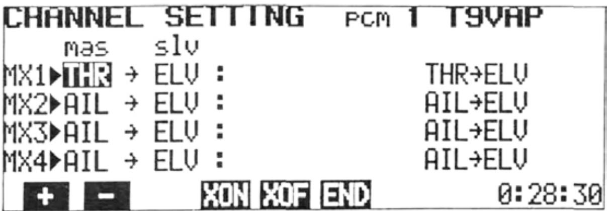 FUTUBA PCM 1024A - CHANNEL SETTING - 1