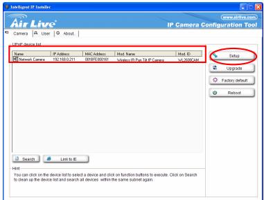 AIRLIVE WL-2600CAM - Instalace Kamery - 3