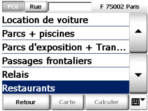 INVION GPS-7V1 - Recherche de proximalé dans le choix de la destination - 3