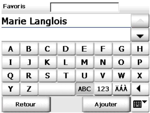 INVION GPS-7V1 - Ajouter / éditer des favoris - 2