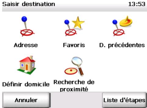 INVION GPS-7V1 - Sélectionner une destination - 1