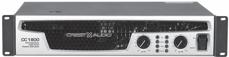 CREST AUDIO CC SERIES - CC™ Power Amplifier Owner's Manual - 1