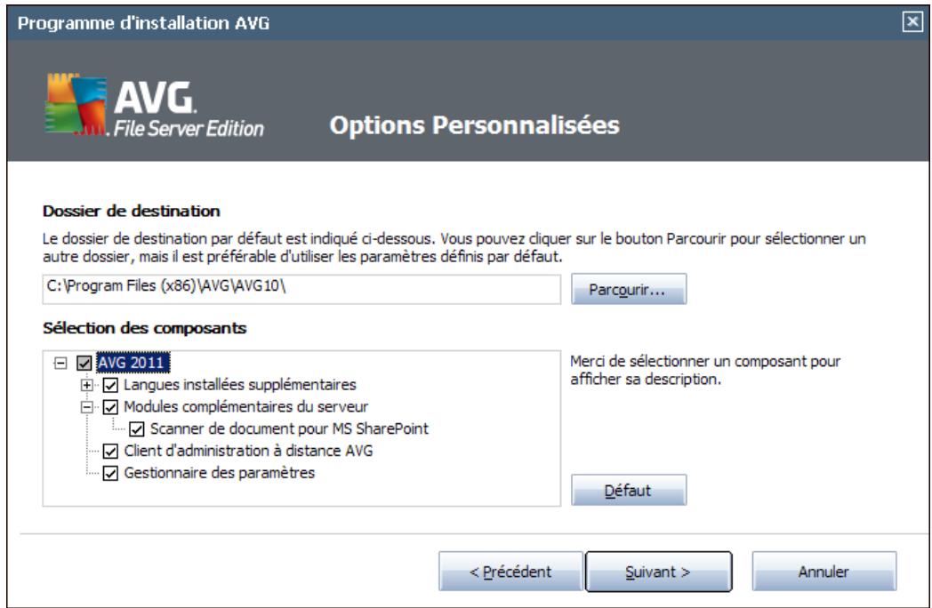 GRISOFT EDITION SERVEUR DE FICHIERS 2011 - Options personnalisées - 1