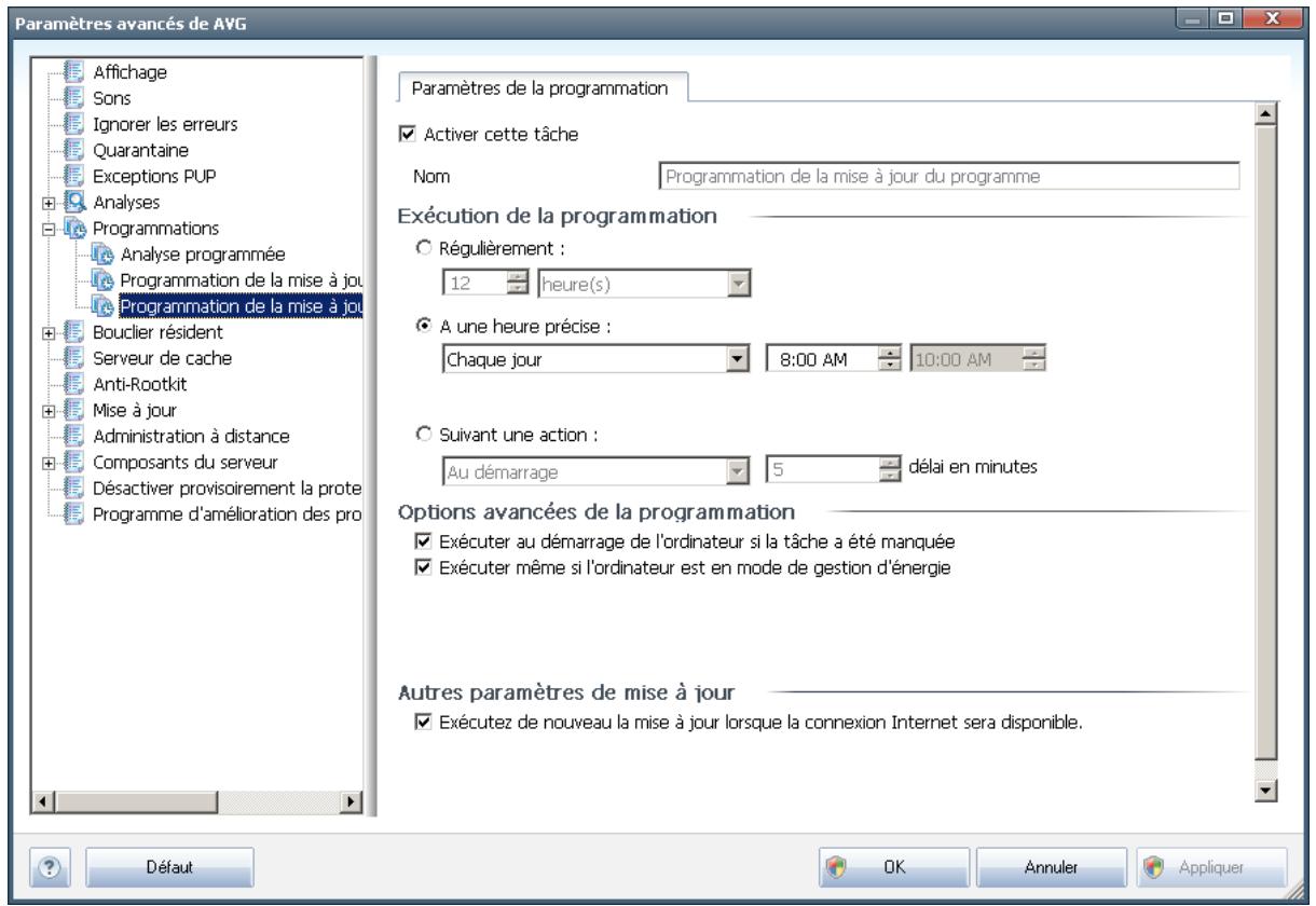 GRISOFT EDITION SERVEUR DE FICHIERS 2011 - Programmation de la mise à jour du programme - 1