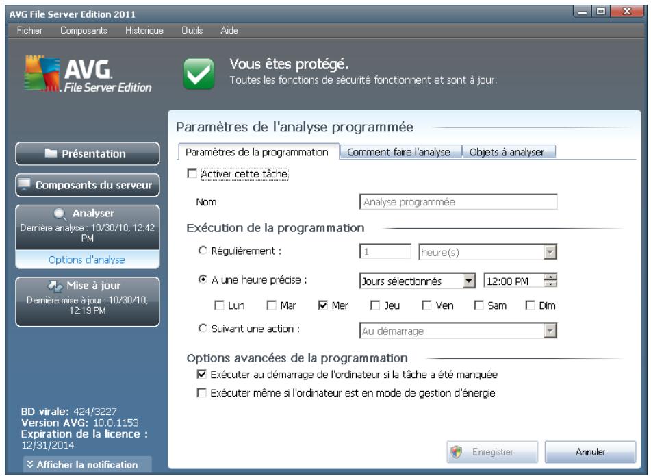 GRISOFT EDITION SERVEUR DE FICHIERS 2011 - Paramètres de la programmation - 1