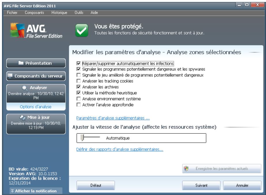 GRISOFT EDITION SERVEUR DE FICHIERS 2011 - Modification de la configuration de l'analyse - 1