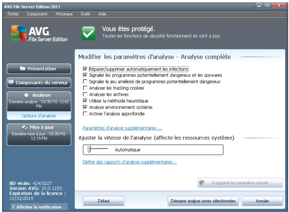 GRISOFT EDITION SERVEUR DE FICHIERS 2011 - Modification de la configuration de l'analyse - 1