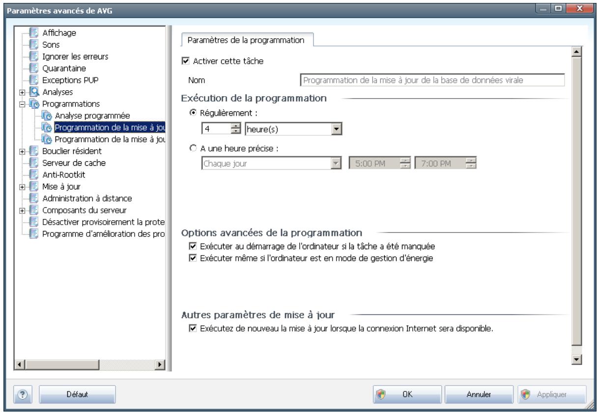 GRISOFT EDITION SERVEUR DE FICHIERS 2011 - Programmation de la mise à jour de la base de données virale - 1