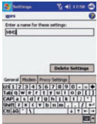 Enter a name for these settings: #M#5 Delete Settings General Modem Proxy Settings L#1 1 2 3 4 5 6 7 8 9 0 - = + Tab: q w e r t y u i o p [ ] CAP a s d f g h j k l ; * Shift z x c v b n m , . / + - C# #0 ^ \n↓ ↑ ← →