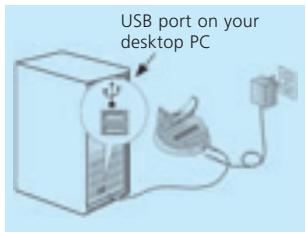 USB port on your desktop PC