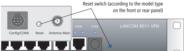 LANCOM 8011 VPN - How to reset the device? - 1