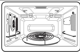 SAMSUNG CP1370E-B - Utilisation du mode combiné chaleur tournante - 1