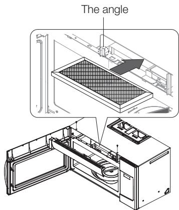 SAMSUNG ME21F707MJT/AC - REPLACING THE CHARCOAL FILTER - 2