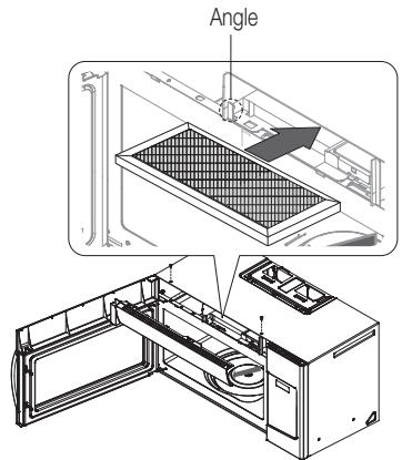 SAMSUNG ME21F707MJT/AC - Reemplacement du filtré à charbon - 2