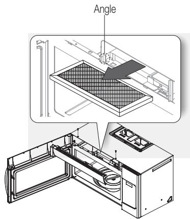 SAMSUNG ME21F707MJT/AC - Reemplacement du filtré à charbon - 1