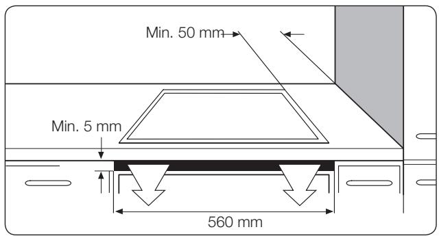 SAMSUNG NZ63F3NM1AB,  NZ63K7777BK/EF,  NZ63F3NM1BB/UR,  NZ63N9777GKEF - INSTALLING INTO THE COUNTERTOP - 2