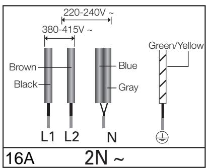 SAMSUNG NZ63F3NM1AB,  NZ63K7777BK/EF,  NZ63F3NM1BB/UR,  NZ63N9777GKEF - The cable connections must be made in accordance with regulations and the terminal screws tightened securely. - 6