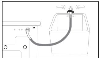 SAMSUNG B1315J - Pour raccorder le flexible d'arrivée d'eau : - 1