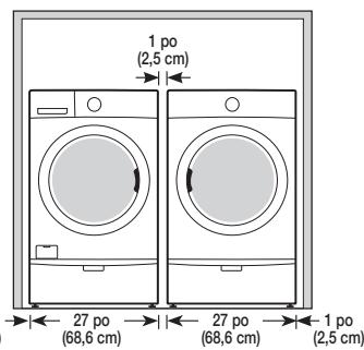 SAMSUNG DV405ETPAGR/AC - ENCASTREMENT DANS UNE NICHE OU INSTALLATION DANS UN PLACARD - 1