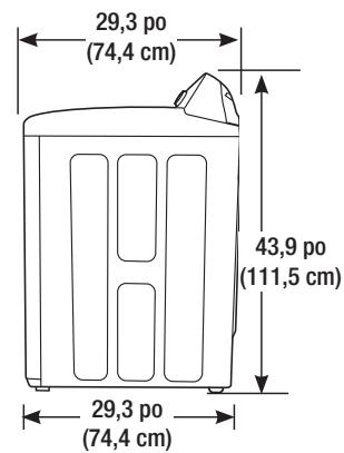 SAMSUNG WA45H7200AP/A2 - Dimensions requises pour l'installation - 2