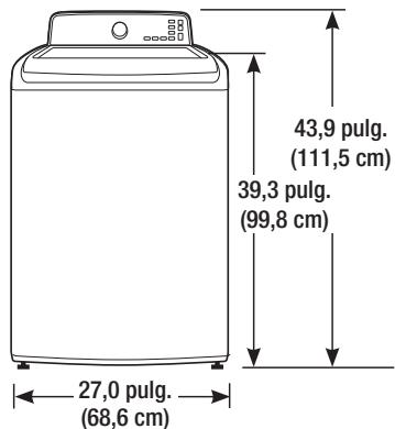SAMSUNG WA45H7200AP/A2 - Dimensionesrequireidasde la instalacion - 1