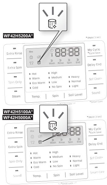 SAMSUNG WF42H5200AP/A2 - La funciona del indicator automatico de Self Clean+ (Autolimpieza+) - 1