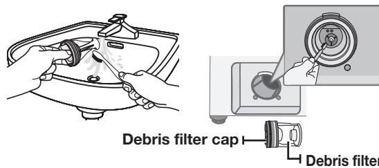 SAMSUNG WF42H5200AP/A2 - CLEANING THE DEBRIS FILTER - 5