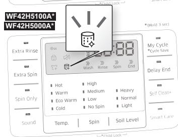 SAMSUNG WF42H5200AP/A2 - The Self Clean+ Auto Indicator Function - 2