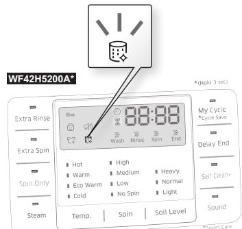 SAMSUNG WF42H5200AP/A2 - Fonction d'indication automatique du programme Self Clean+ (Autonettoyage+) - 1